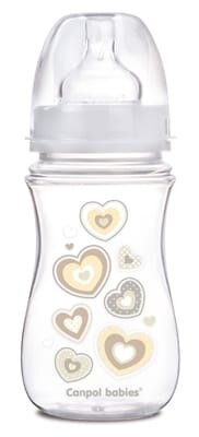 Пляшечка антиколікова Canpol Babies EasyStart Newborn babу 35/217_bei, з широким отвором , 240 мл