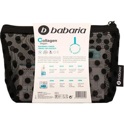 Набір Babaria Collagen Vegan Колаген (крем 50 мл+ сироватка 30 мл + косметичка)