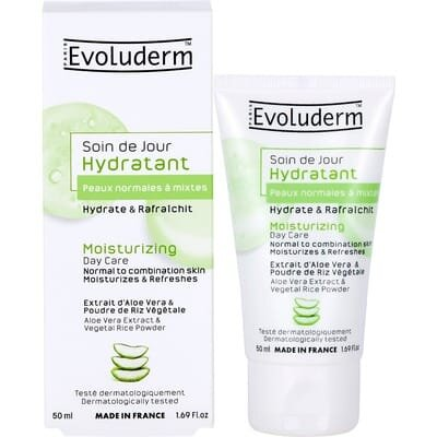 Крем для обличчя Evoluderm для нормальної та комбінованої шкіри зволожуючий, 50 мл