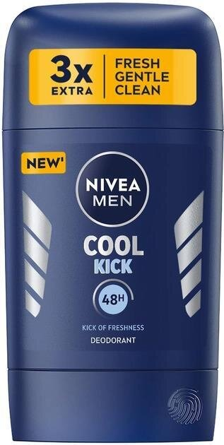 Дезодорант стік Nivea Men Cool Kick 48h (83139), 50 мл