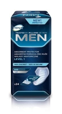 Прокладки урологічні для чоловіків Tena Men (Level 1), 24 штуки