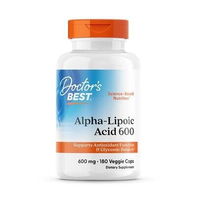 Альфа-ліпоєва кислота Doctor's Best Alpha-Lipoic Acid 600 мг, 180 капсул