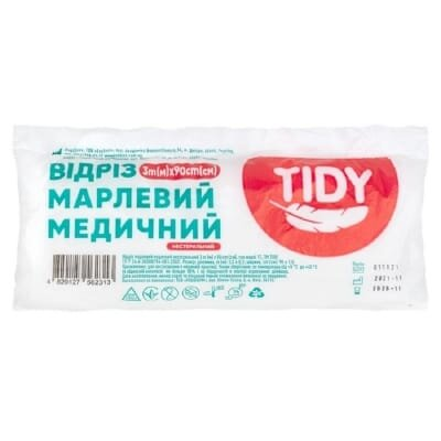 Відріз марлевий нестерильний Tidy медичний, 3 м х 90 см