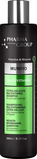 Шампунь Pharma Group Laboratories Multivitamin+Moomiyo вітамінізація волосся, 250 мл