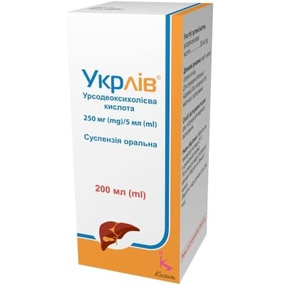Укрлів суспензія ор. 250 мг/5 мл по 200 мл у флак.