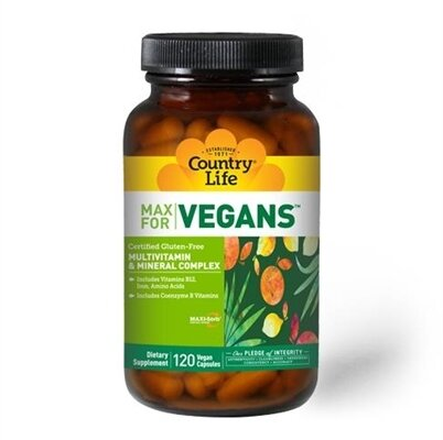 Вітамінно-мінеральний комплекс Country Life Max for Vegans капсули №120