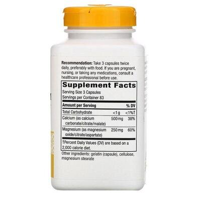 Кальцій та магній Nature's Way Calcium-Magnesium, 250 капсул