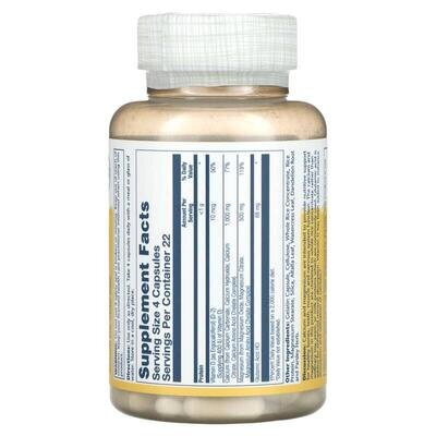 Кальцій, магній Solaray Calcium Magnesium, 90 капсул