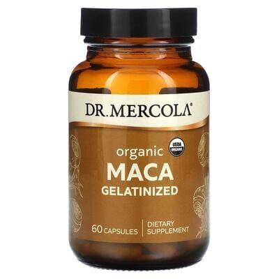 Мака желатинізована Dr. Mercola Maca Gelatinized органічна, 60 капсул