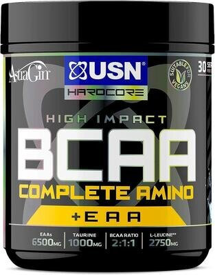 Комплекс амінокислот USN BCAA Complete Amino + EAA блакитна малина, 400 г