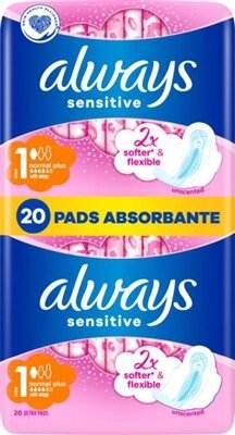Прокладки гігієнічні Always Ultra Sensitive Normal, 4 краплі, 1 розмір, 20 шт
