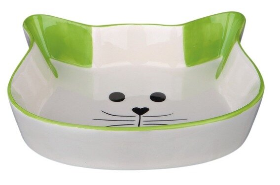 Миска для котів Trixie 24494 котяча мордочка 12 см, 250 мл