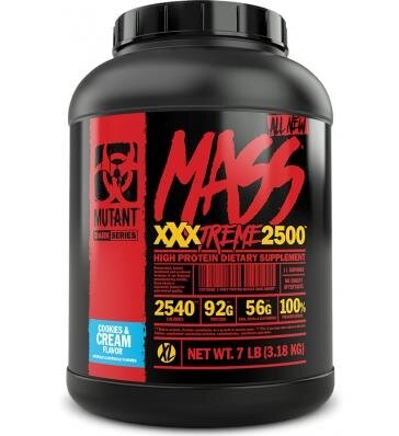 Гейнер Mutant Mass Extreme 2500, печиво з кремом, 3180 г