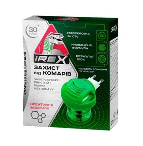 Комплект iRex від комарів універсальний прилад + рідина 30 ночей, 20 мл