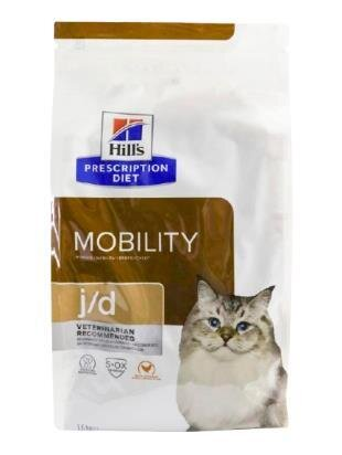 Корм сухий Hill's Prescription Diet j/d Mobility для котів при захворюваннях суглобів, 1,5 кг