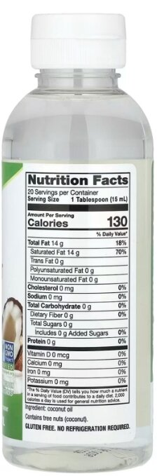 Кокосова олія Nature's Way Coconut Oil рідка, 300 мл