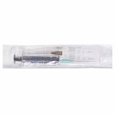 Шприц 5 мл Arterium 2-х компонентний з двома голками 22G (0,7 х 38 мм) та 21G (0,8 х 38 мм), 1 штука