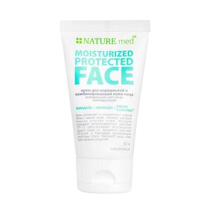 Крем для обличчя NATURE.med Захисне зволоження SPF15 для нормальної та комбінованої шкіри, 50 мл