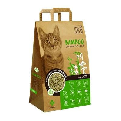 Наповнювач для котячого туалету M-Pets Bamboo органічний бамбуковий, 5 л