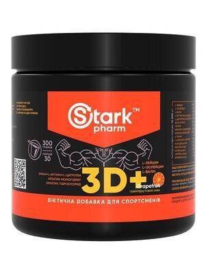 Передтренувальний комплекс Stark Pharm 3D+ грейпфрут, 300 г