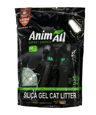 Наповнювач для туалету AnimAll силікагелевий Зелений смарагд, 10,5 л