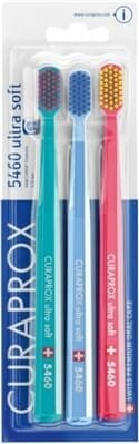 Набір зубних щіток Curaprox CS 5460 Ultra Soft ультра-м'які d 0,10 мм, 3 штуки
