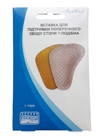 Вставка Foot Care ВПВ-001 для підтримки поперечного зводу стопи, Т-подібна, розмір М