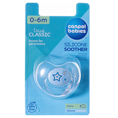 Пустушка силіконова Canpol Babies Newborn baby кругла 22/562, 0-6 місяців, 1 шт