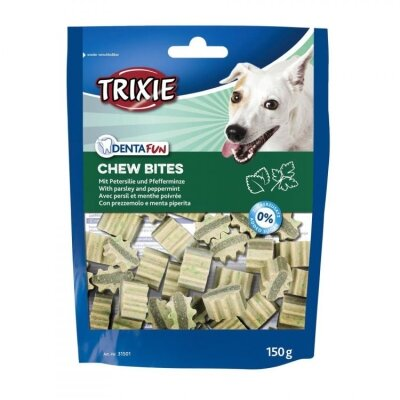 Ласощі для собак Trixie Denta Fun Chew Bites з петрушкою і м'ятою, 150 г