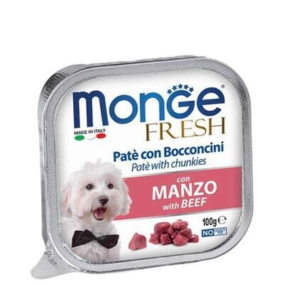 Корм вологий Monge Dog Fresh паштет для собак, яловичина, 100 г