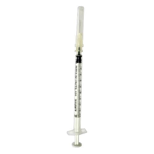 Шприц інсуліновий 1 мл U-100 Alexpharm 3-х компонентний, зі знімною голкою, 30G (0.3 x 13 мм), 1 штука