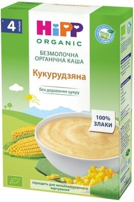 Каша безмолочна HiPP органічна Кукурудзяна, з 4 місяців, 200 г