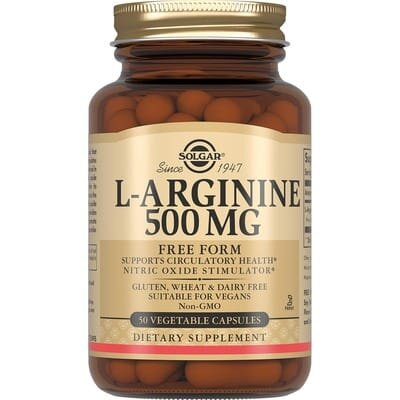 L-аргінин Solgar L-Arginine 500 мг вег. капсули №50