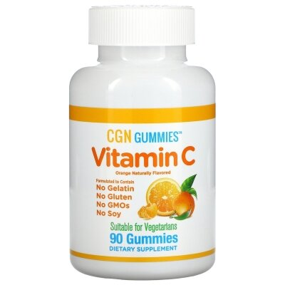 Вітамін C California Gold Nutrition Vitamin C, 90 жувальних цукерок