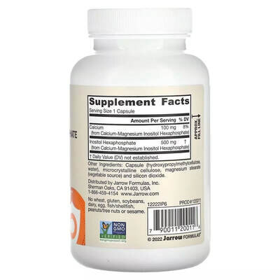 Інозитолгексафосфат Jarrow Formulas IP6 Inositol Hexaphosphate 500 мг вег. капсули №120