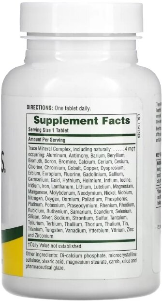 Мінерали Nature's Plus Trace-Mins, 180 таблеток