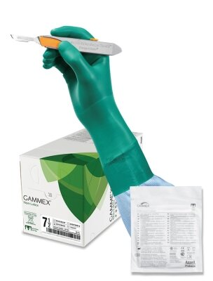 Рукавички хірургічні Gammex Non-Latex неопренові без пудри, розмір 7,5, стерильні, пара