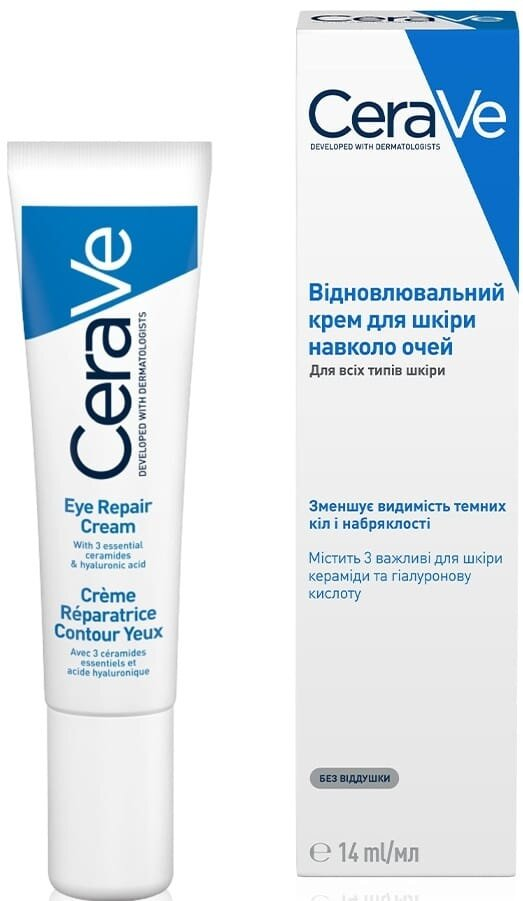 Крем для шкіри навколо очей CeraVe відновлюючий для всіх типів, 14 мл