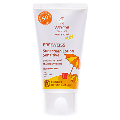 Крем Weleda Baby & Kids Sun SPF50 Едельвейс сонцезахисний дитячий, 50мл