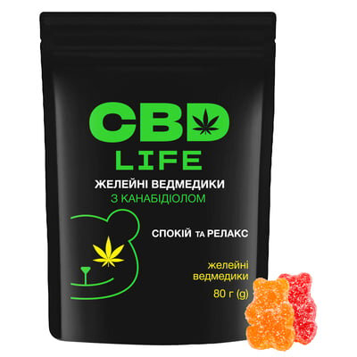 Канабідіол CBD life Желейні ведмедики, 80 г