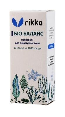 Біо Баланс Rikka для акваріумної води, 10 капсул на 1000 л