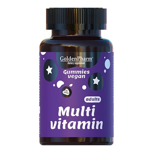 Мультивітаміни для дорослих Golden Farm веганський мармелад №60