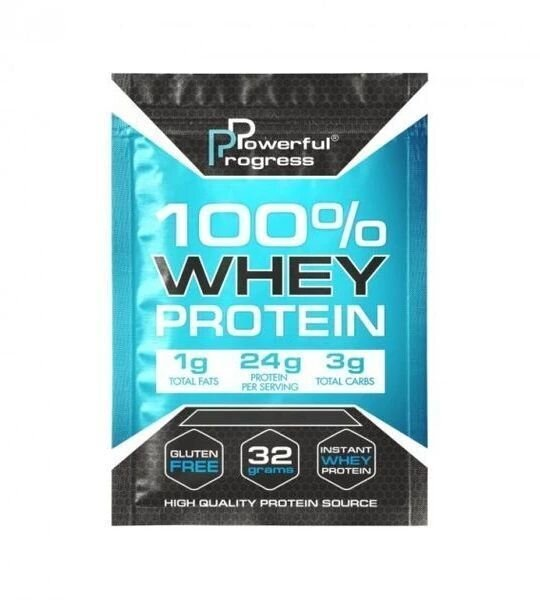 Протеїн Powerful Progress 100% Whey Protein чорничний чізкейк, 32 г