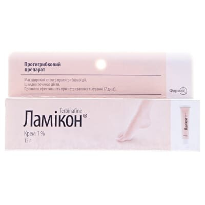 Ламікон крем 1 % по 15 г у тубах