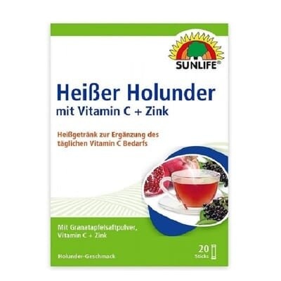 Вітаміни Sunlife Heibe Holunder Sticks гарячий порошок по 4 г №20 у стіках