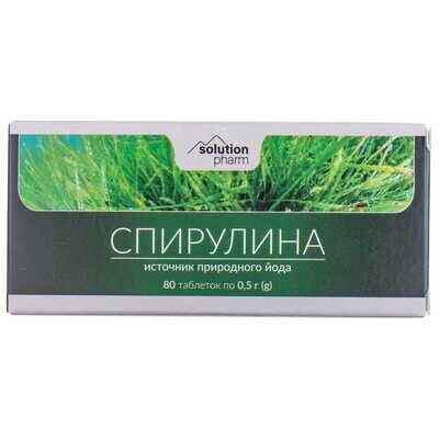 Спіруліна Solution Pharm таблетки по 0,5 г №80