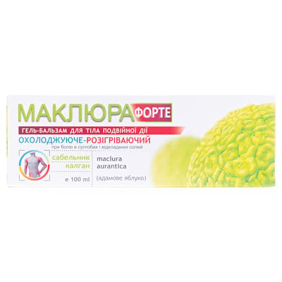 Маклюра Форте сабельник + калган гель-бальзам д/тіла по 100 мл у тубах