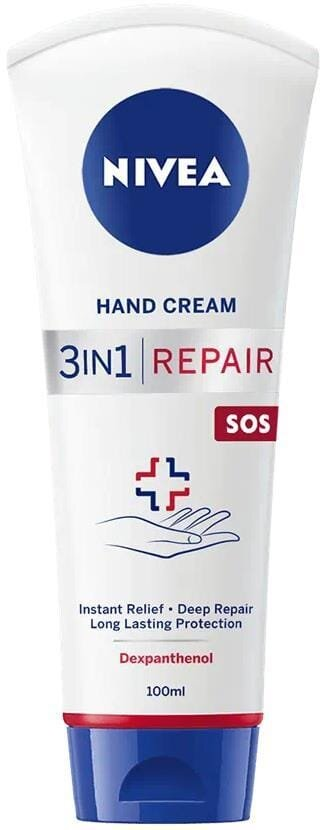 Крем для рук Nivea 3 в 1 Repair SOS Відновлення (84688), 100 мл
