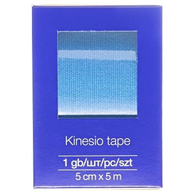 Кінезіо тейп Nordeplast 5 см х 5 м, синій