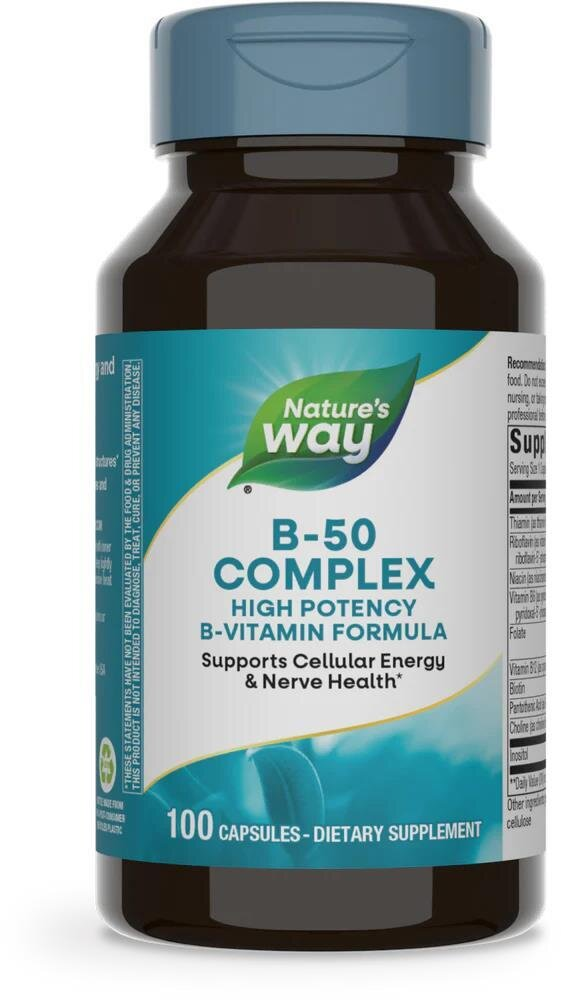 Вітаміни групи В Nature's Way B-50 Complex, 100 капсул